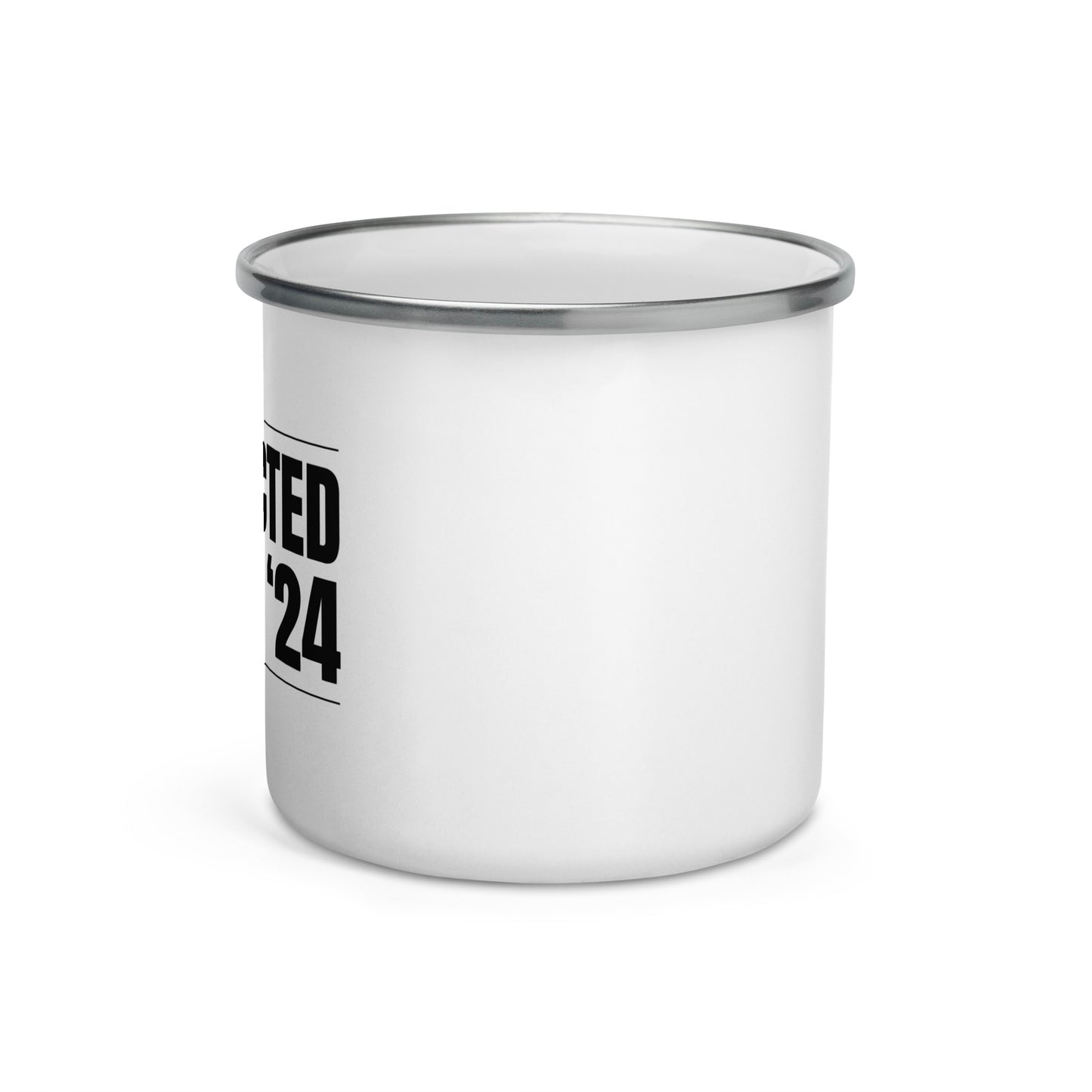 CONVICTED FELON '24 | Enamel Coffee Mug (black)