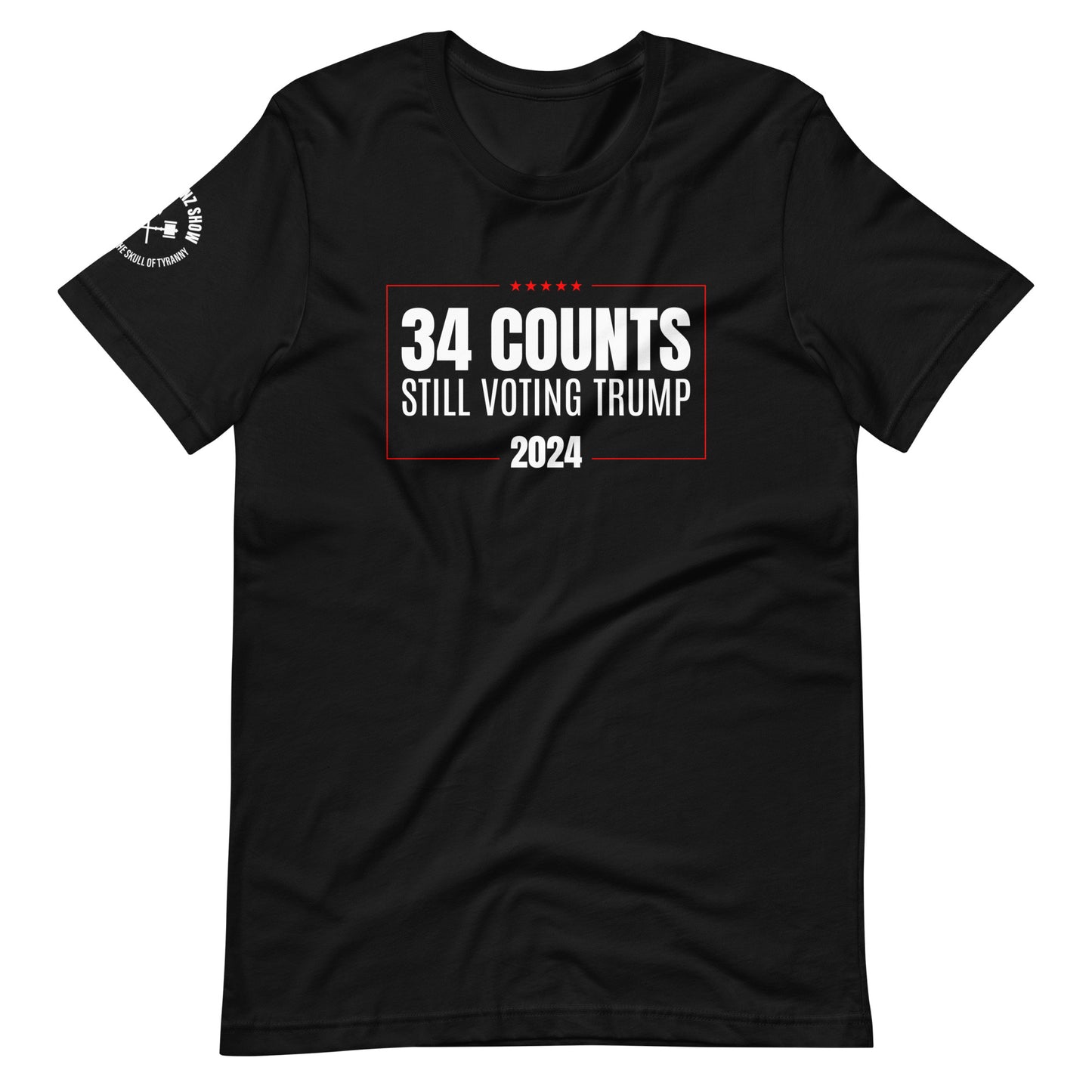 34 COUNTS - STILL VOTING TRUMP | (dark tee)