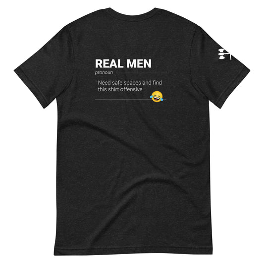 REAL MEN | Safe Spaces (dark tee)