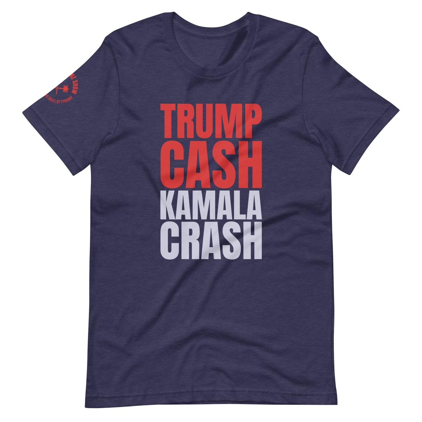 TRUMP CASH OVER KAMALA CRASH | (dark tee)