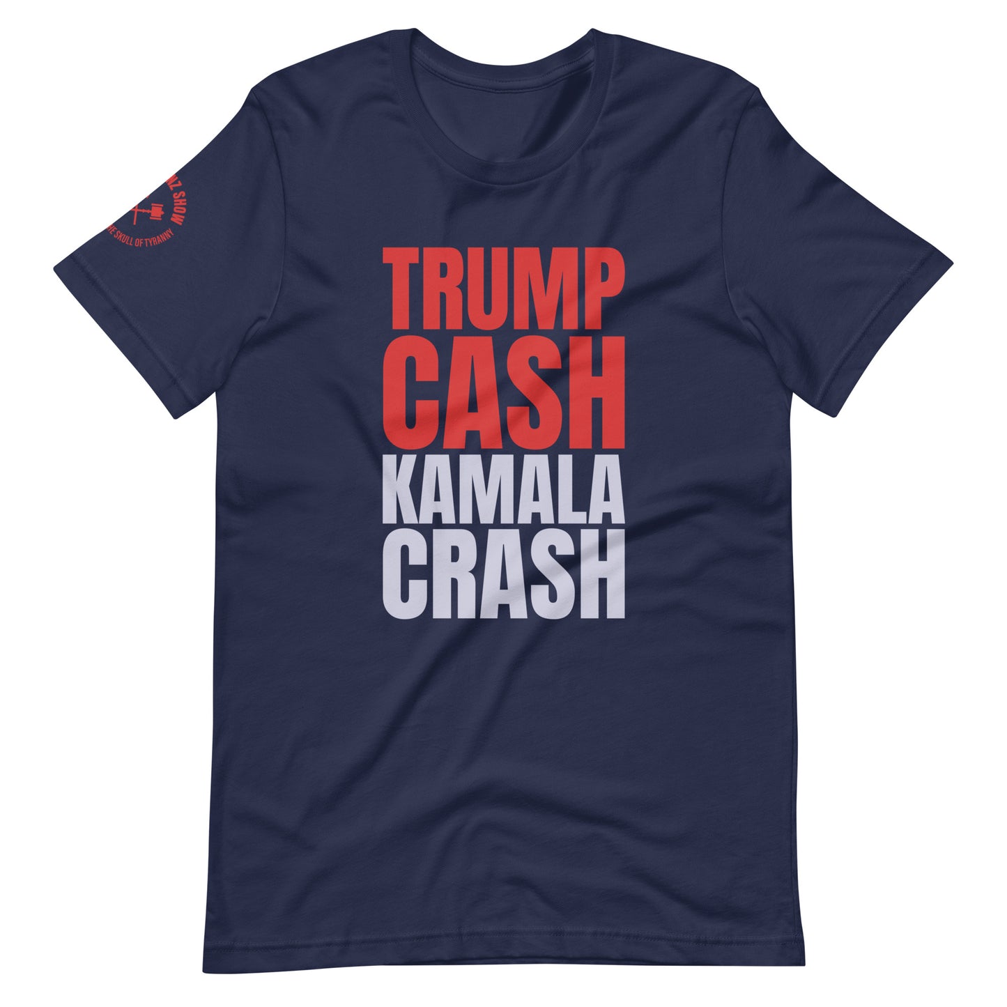 TRUMP CASH OVER KAMALA CRASH | (dark tee)