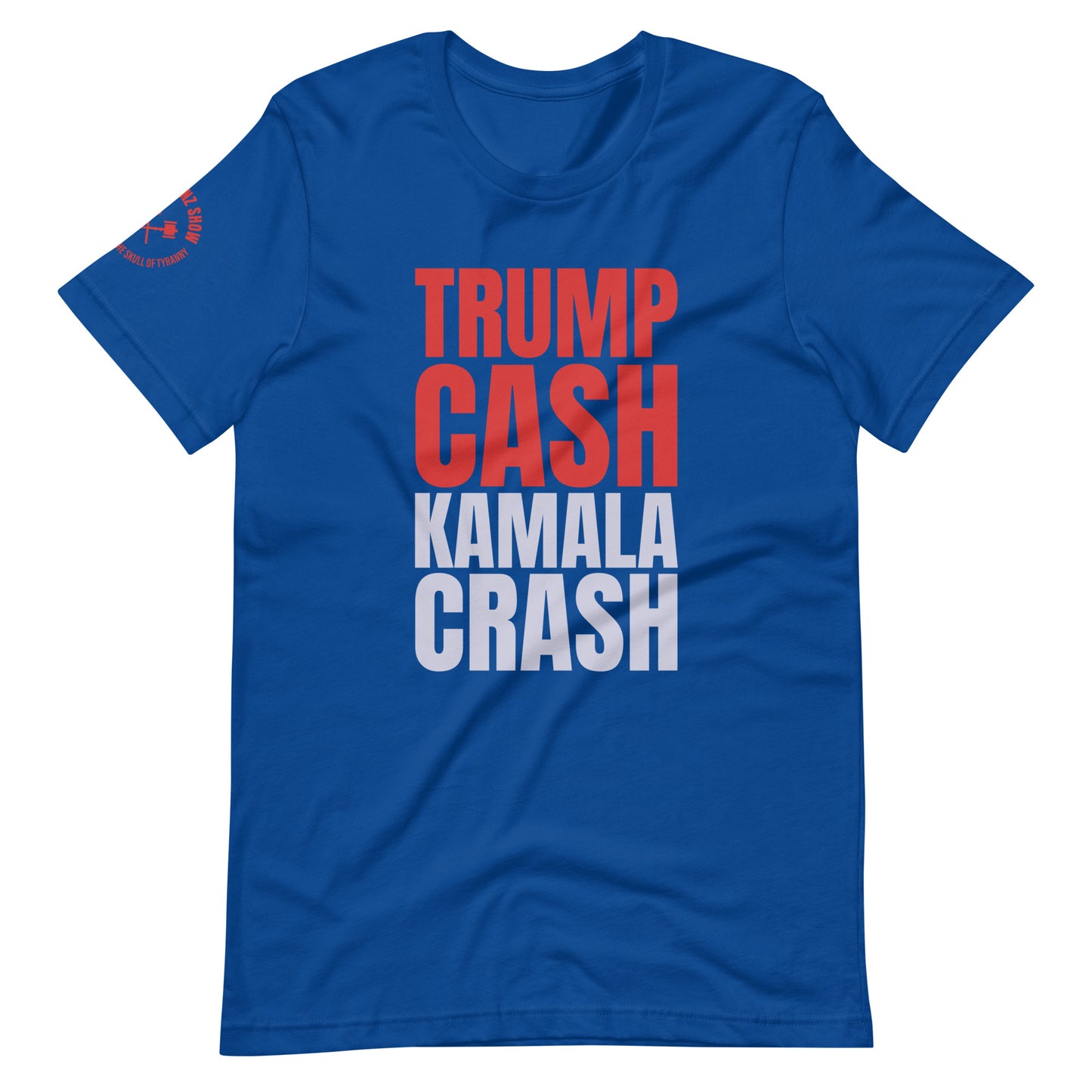 TRUMP CASH OVER KAMALA CRASH | (dark tee)